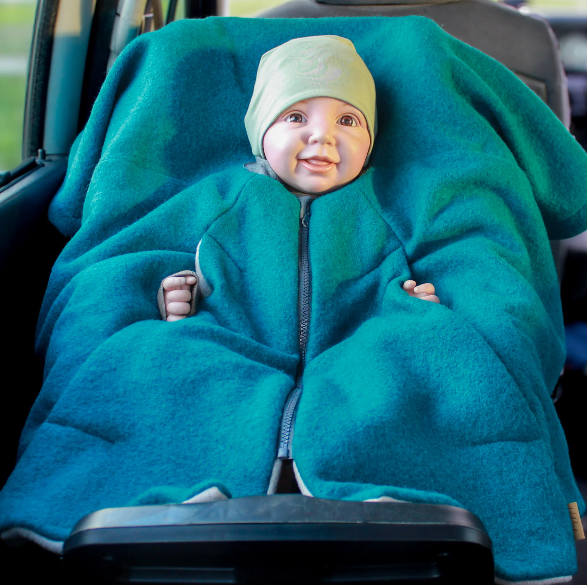 Kikkifax Wollwalk Kinderponchos Türkis Kikkifax Wollwalk Kinderponchos Türkis