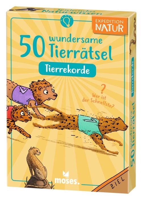 moses Expedition Natur Kartenset 50 wundersame Tierrätsel: Rekorde moses Expedition Natur Kartenset 50 wundersame Tierrätsel: Rekorde
