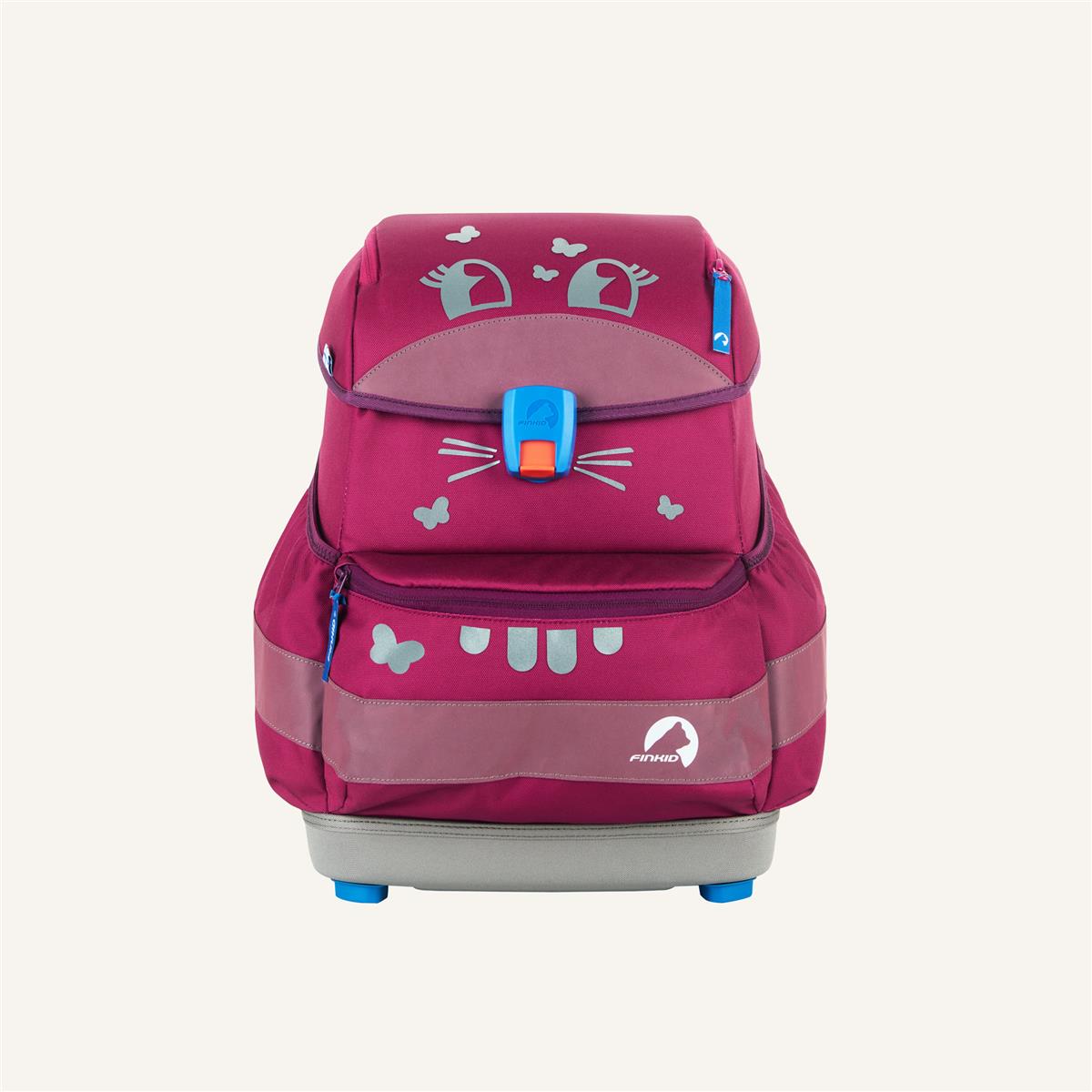 Finkid BUDDY EKO SPORT Schulranzen Set wild berry/purple