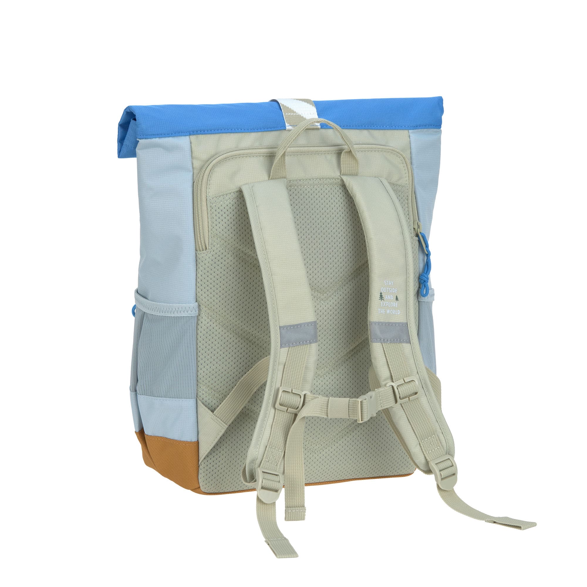 Lässig Kinderrucksack Medium Rolltop Sunny Explorer Grün Blau
