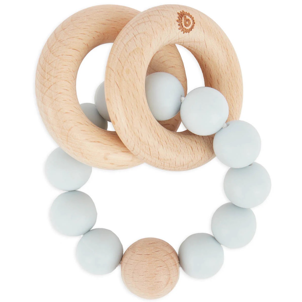 bieco Beißer mit Silikonkette silber bieco Beißer mit Silikonkette silber