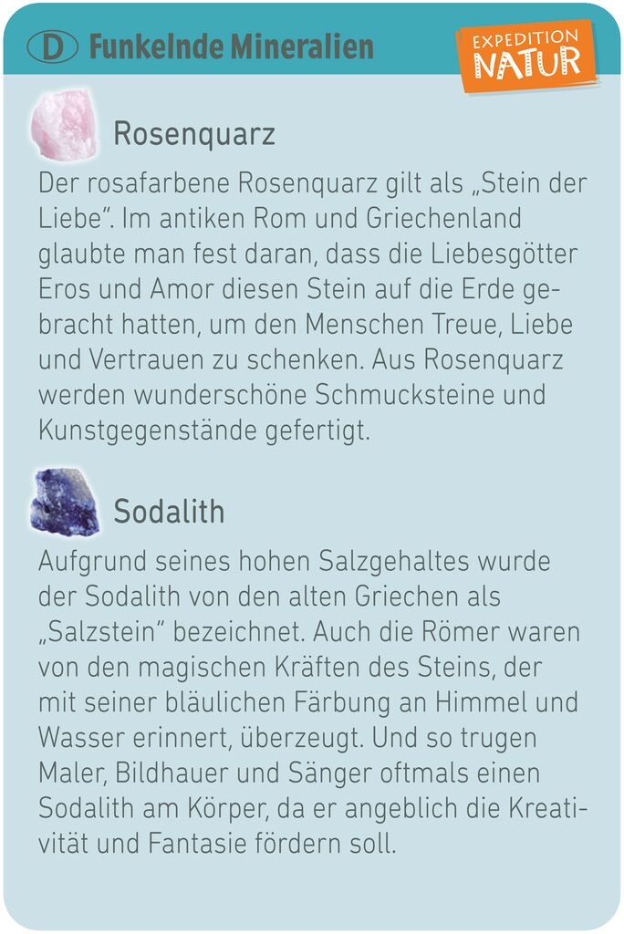 moses Expedition Natur Mini-Ausgrabungsset Funkelnde Mineralien