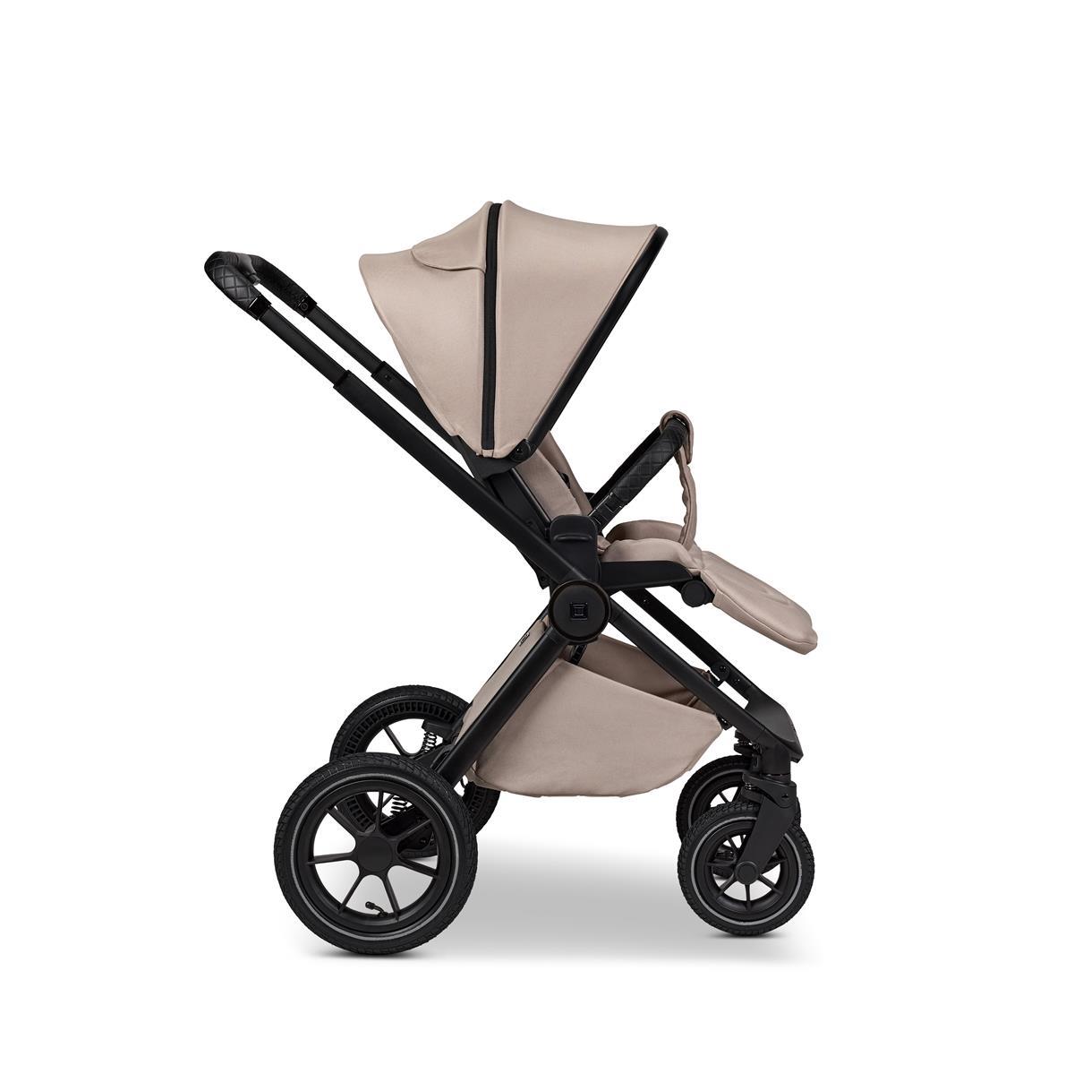 Moon GIO+ Kinderwagen-Set sand / matt Moon PIÙ Kinderwagen SET sand / chrome