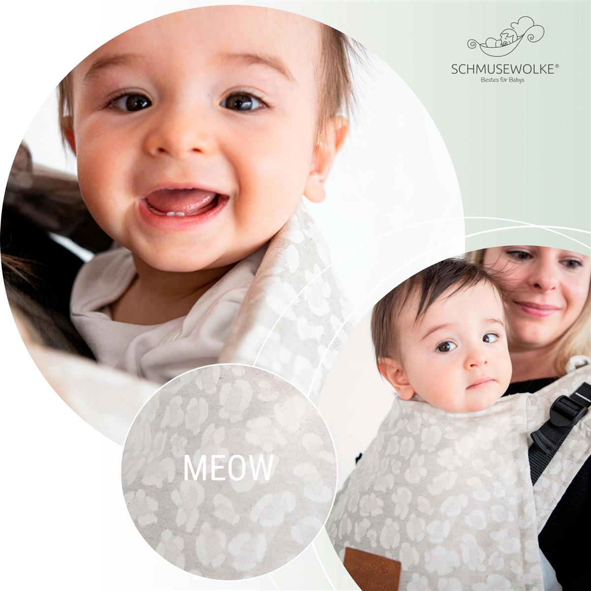 Schmusewolke Luna Halfbuckle (56 – 98 cm / 20 kg) Meow Schmusewolke Luna Halfbuckle (56 – 98 cm / 20 kg) Meow