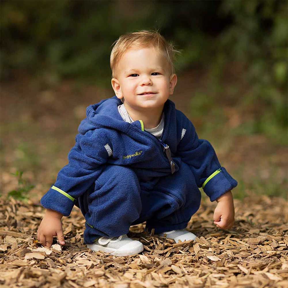 Hoppediz Fleeceoverall blau 48/52 Hoppediz Fleeceoverall blau 48/52