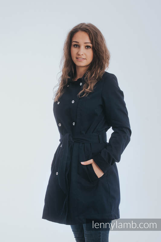 Lenny Lamb Tragejacke Trenchcoat - S (36) - schwarz Lenny Lamb Tragejacke Trenchcoat - S (36) - schwarz