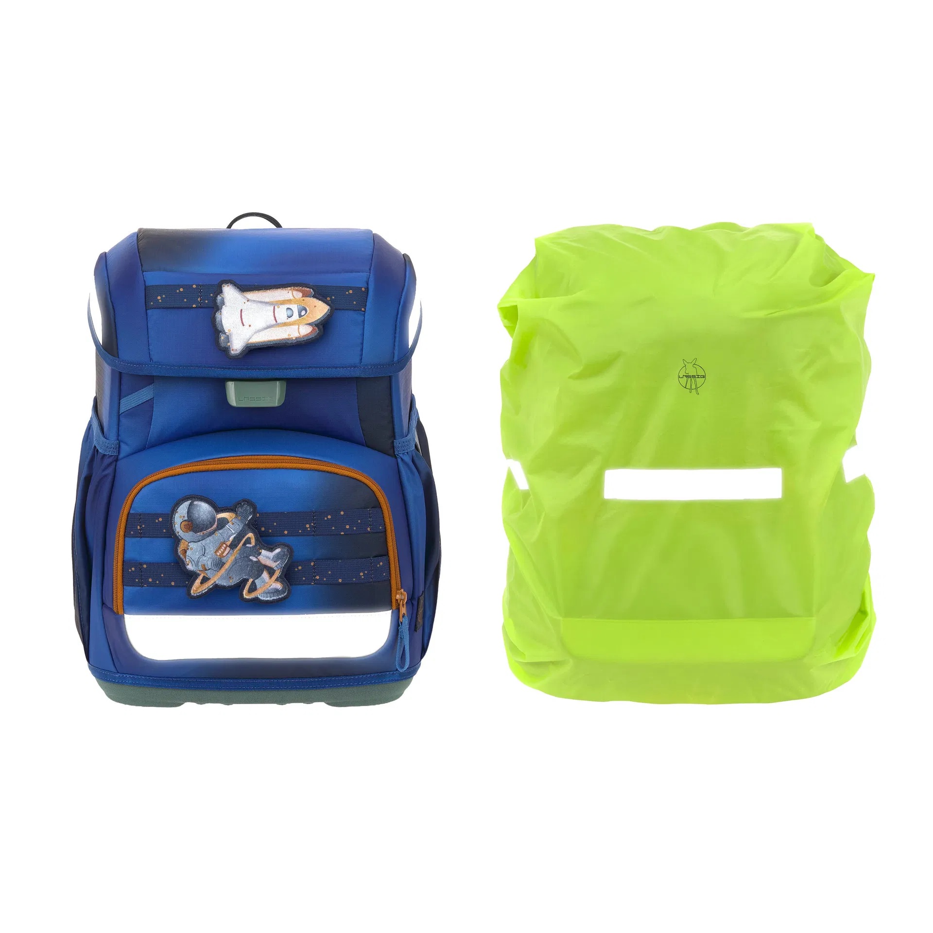 Lässig Schulranzen-Set Unique Light 2026 Space Blau