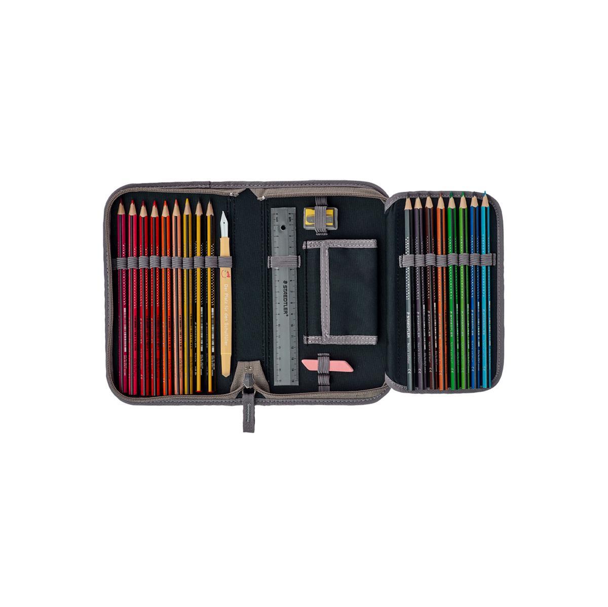 Der Die Das Schulranzen-Set Ergoflex Easy Superflash Neon Fighter
