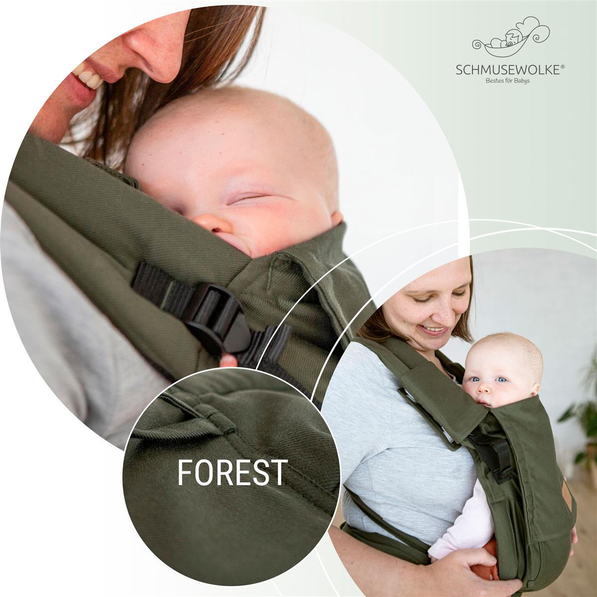 Schmusewolke Luna Halfbuckle (56 – 98 cm / 20 kg) Forrest Schmusewolke Luna Halfbuckle (56 – 98 cm / 20 kg) Forrest