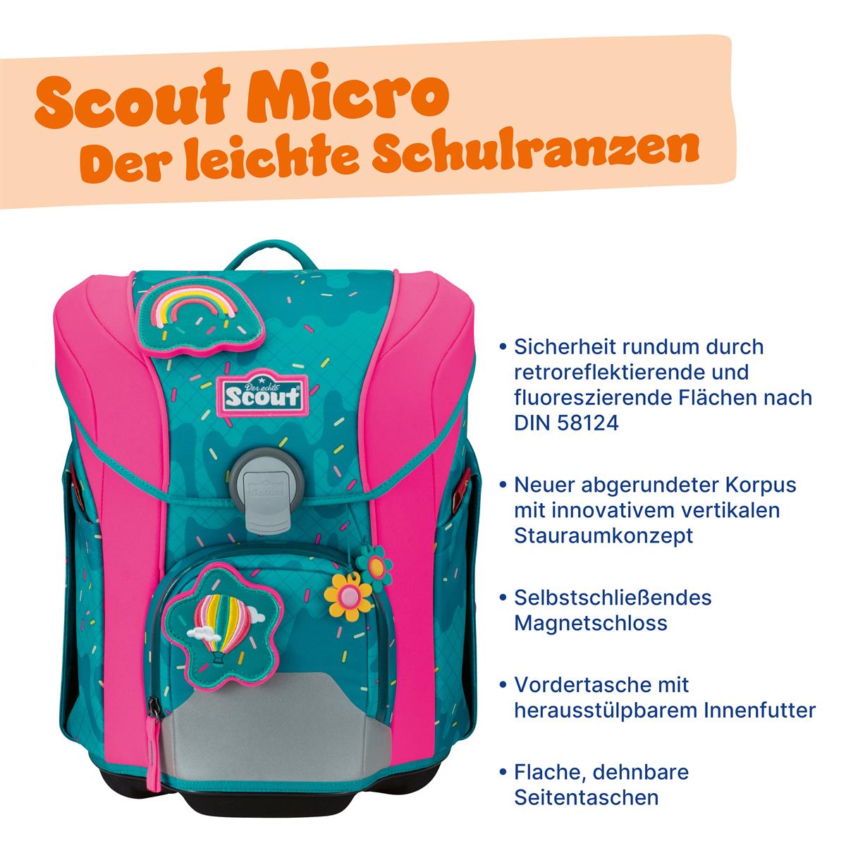 Scout Schulranzenset Micro Happy Confetti Scout Schulranzenset Micro Happy Confetti