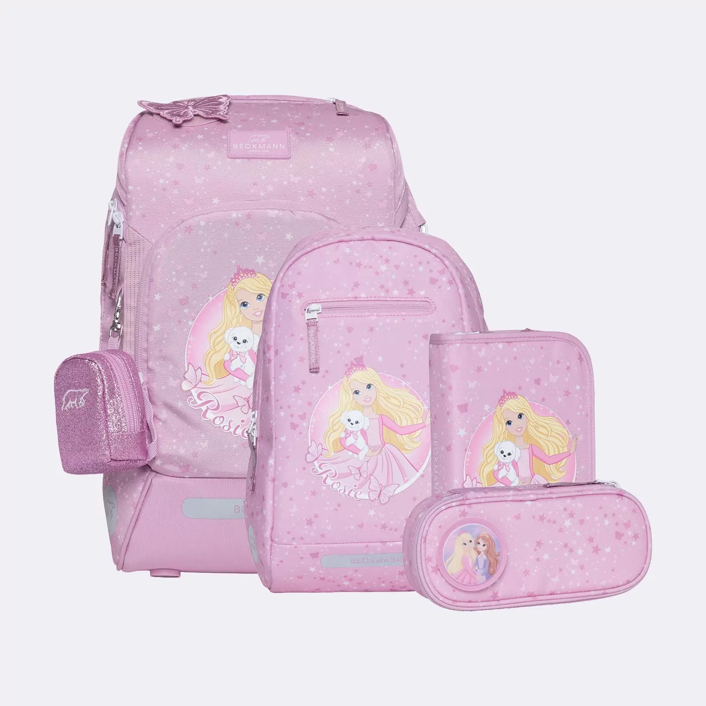 Beckmann Schulrucksack-Set Active Air FLX 6-teilig Rosie