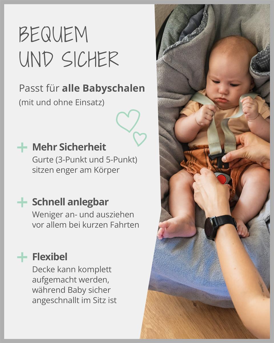 Ullenboom Einschlagdecke Ganzjährig Rosa/Grau