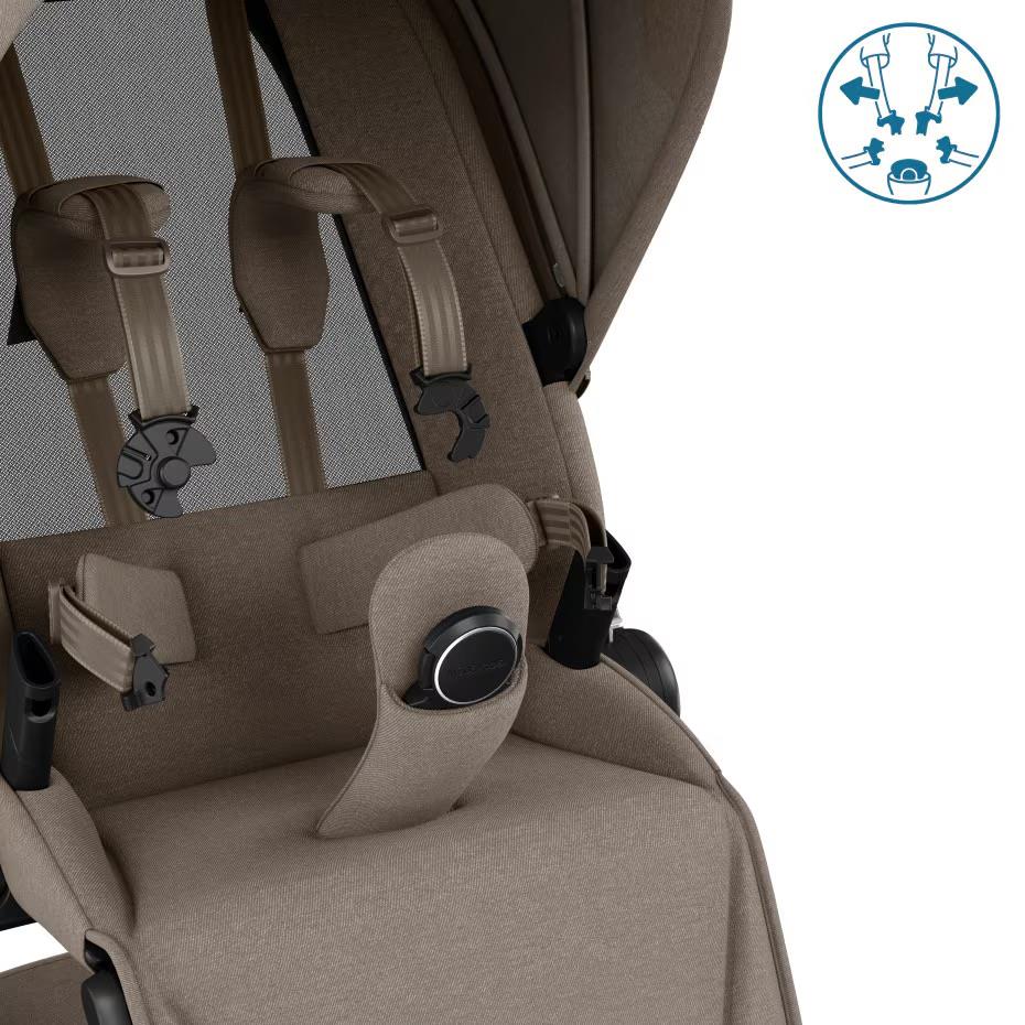 maxicosi_stroller_comfort_fame_twillic_twillictruffle_easychildinstallation_3qrt.jpeg Maxi-Cosi Fame Kinderwagen-Set Twillic Truffle