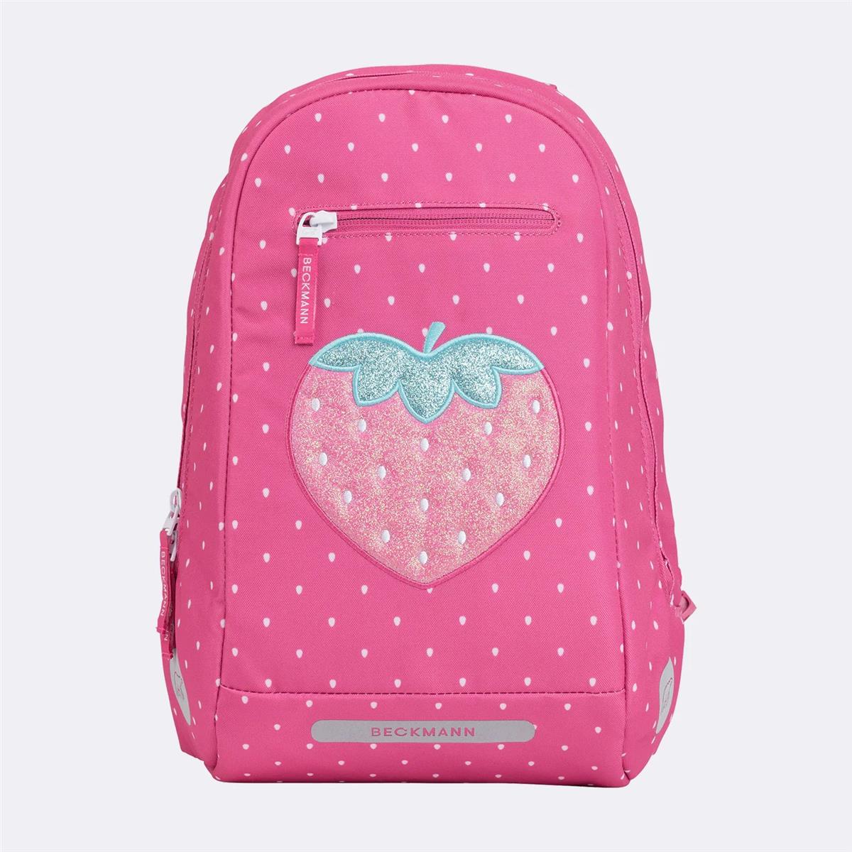Beckmann Schulrucksack-Set Active Air FLX 6-teilig Erdbeere
