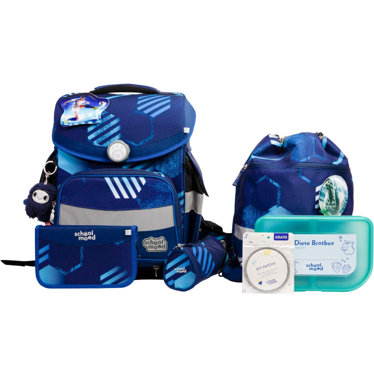 School-Mood Timeless Pro Schulranzen-Set 2025 7-tlg. Jonas (Fußball) School-Mood Timeless Pro Schulranzen-Set 2025 7-tlg. Jonas (Fußball)