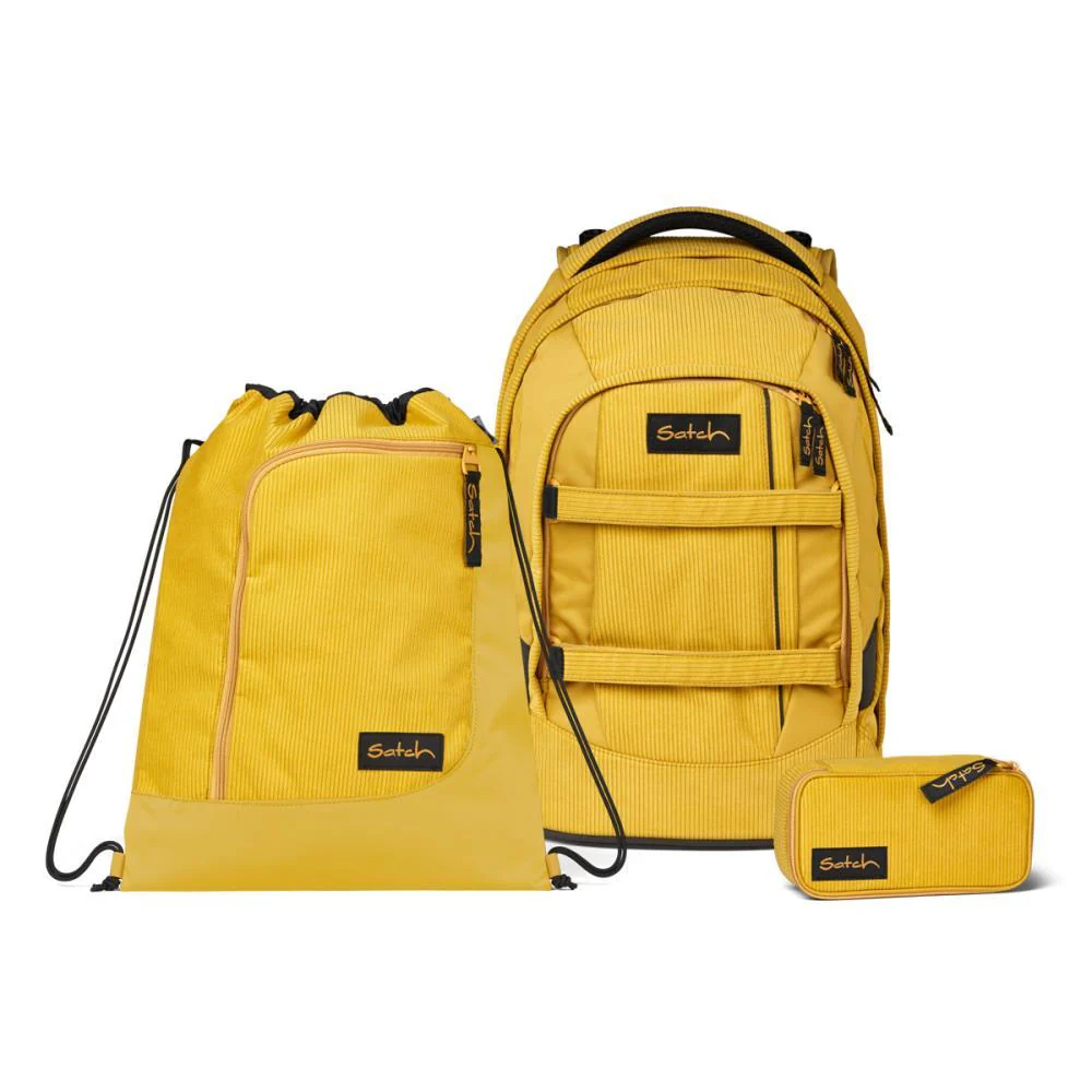 satch Pack Schulrucksack Retro Honey SET satch Pack Schulrucksack Retro Honey SET