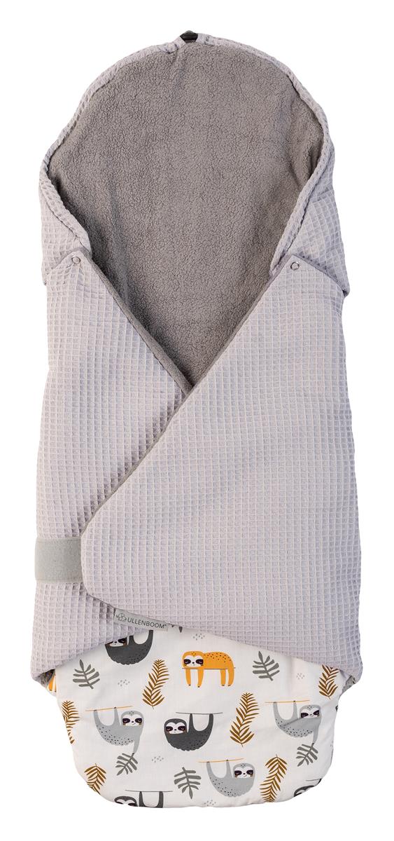 Ullenboom Einschlagdecke Ganzjährig Waffelpiqué Graue Faultiere