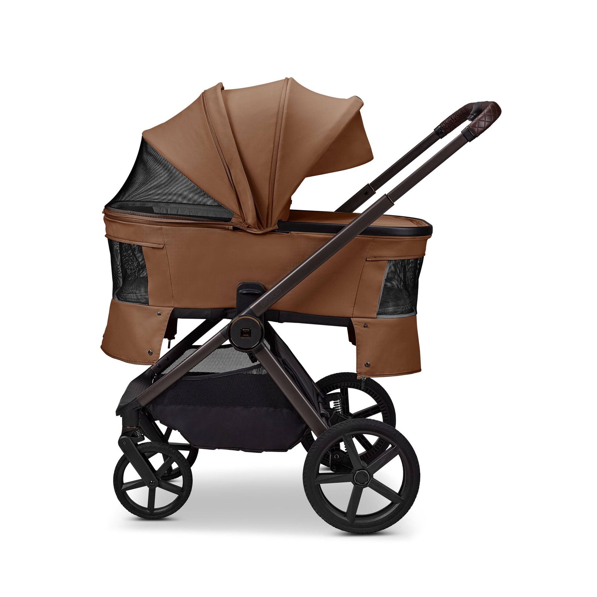 Moon GIO 2.0 Fold Kinderwagen-Set cognac