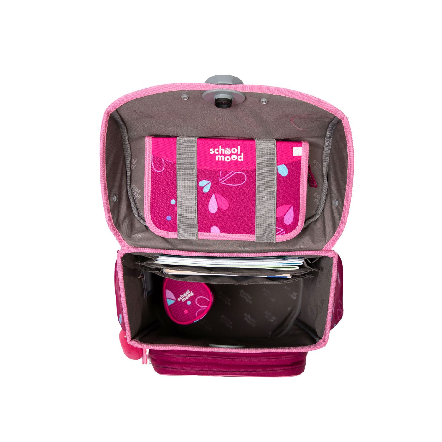 School-Mood Timeless Pro Schulranzen-Set 2025/2026 7-tlg. Klara (Häschen)