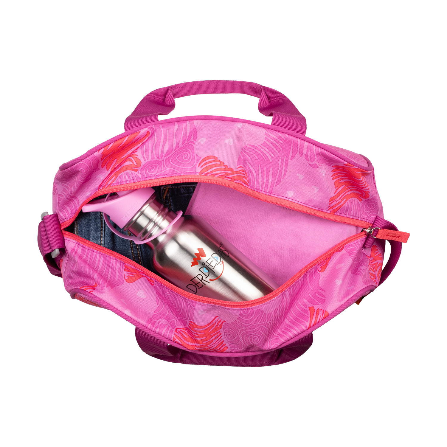 Der Die Das Schulranzen-Set Ergoflex 2025 5 tlg. Roses