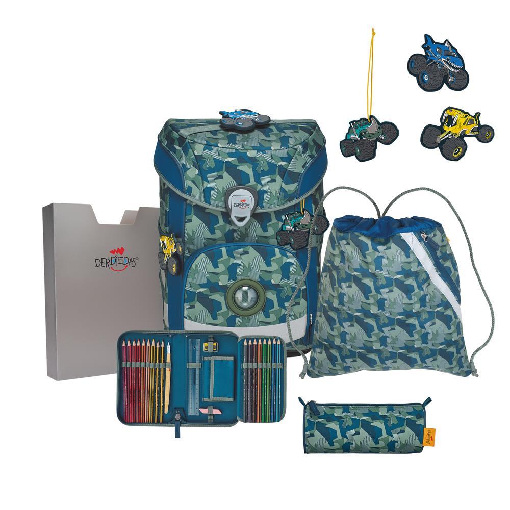 Der Die Das Schulranzen-Set Ergoflex Easy Monster Truck Der Die Das Schulranzen-Set Ergoflex Easy Monster Truck