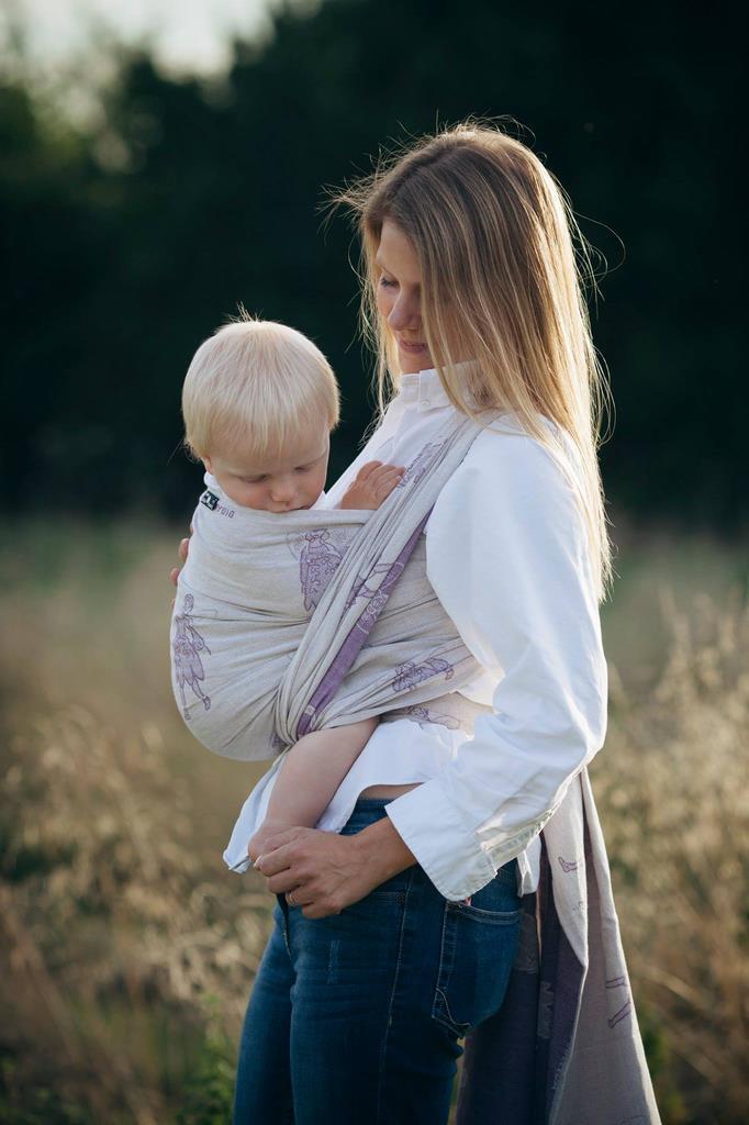 Didymos Tragetuch Gr. 7 WELEDA (Ecru - Lila) Didymos Tragetuch Gr. 7 WELEDA (Ecru - Lila)