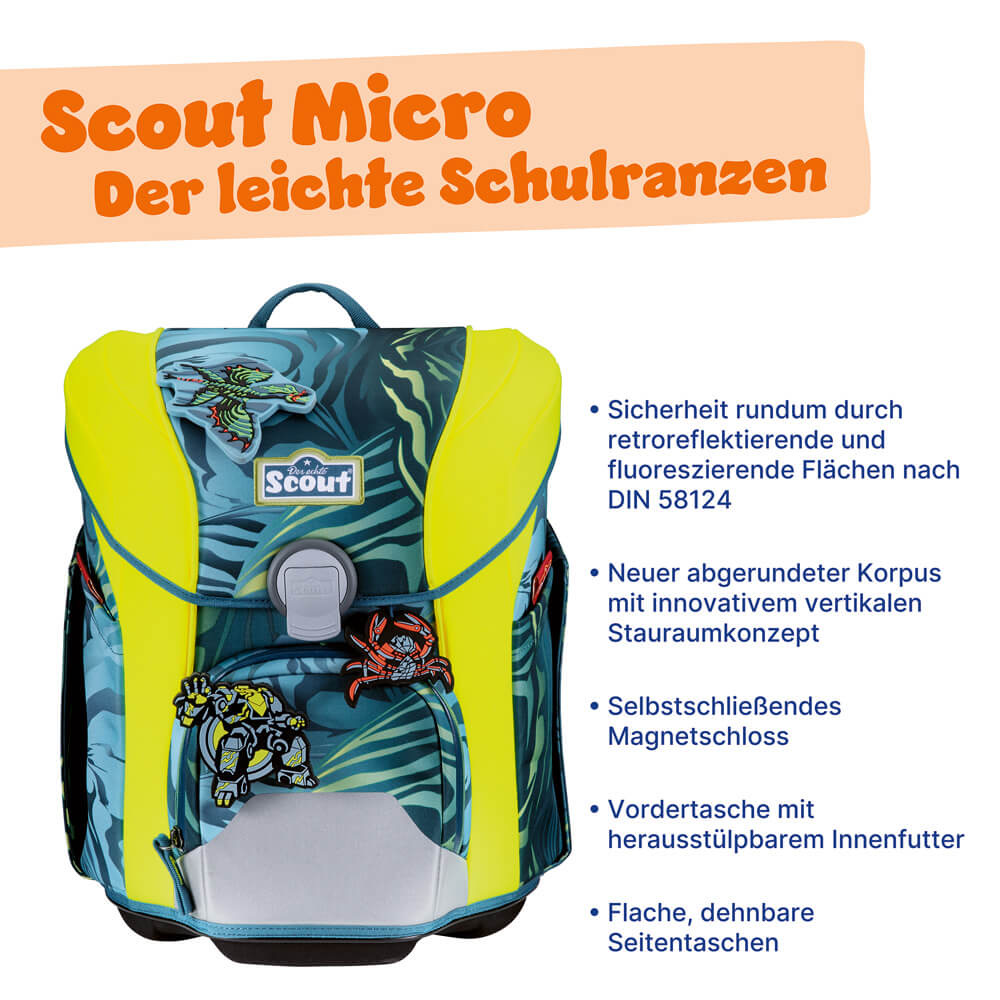 Scout Schulranzenset Micro Action