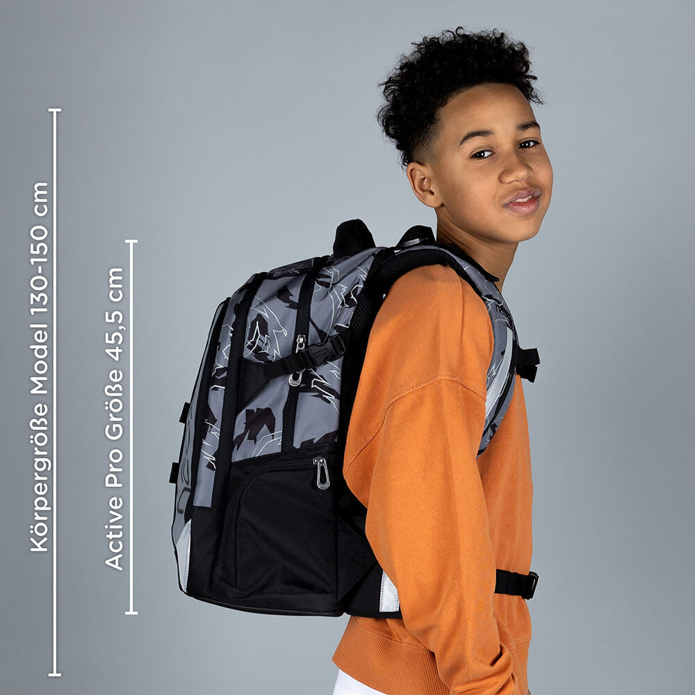 neoxx ACTIVE PRO Schulrucksack Dragon Thunder