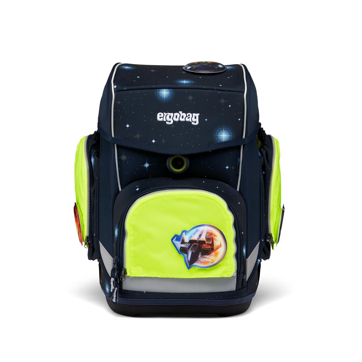 ergobag Fluo LED Zip Set Seitentaschen Gelb ergobag Fluo LED Zip Set Seitentaschen Gelb