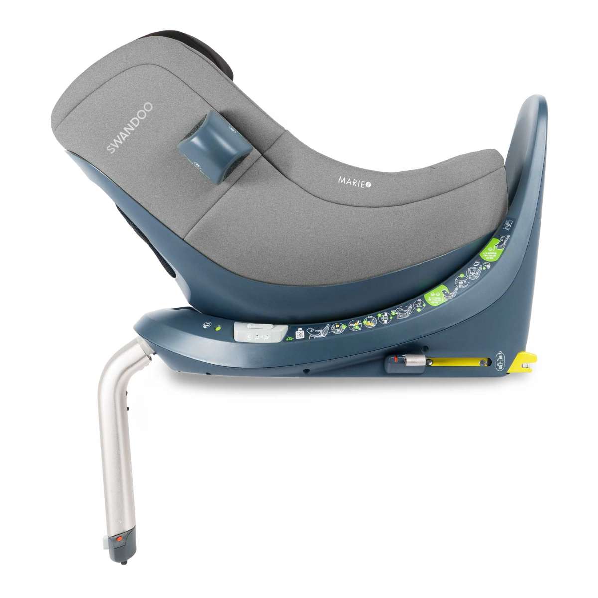 SWANDOO MARIE 5.0 i-Size Reboarder (40 – 105 cm/ 0 – 18 kg) 0+/1 Sesame Grey