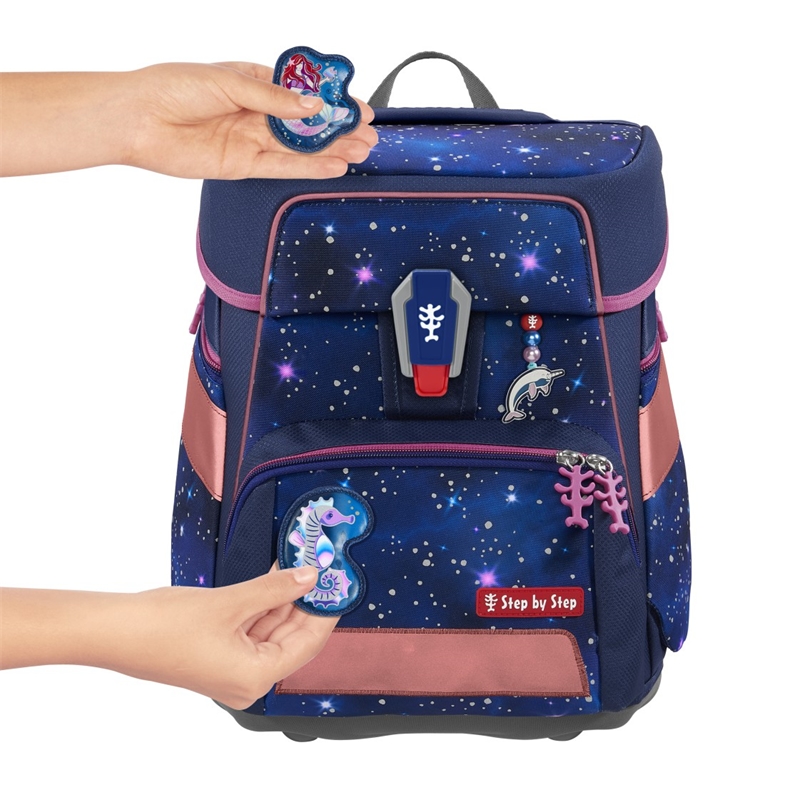 Step by Step Space Schulranzen-Set 5-tlg. Star Seahorse Zoe Step by Step Space Schulranzen-Set 5-tlg. Star Seahorse Zoe