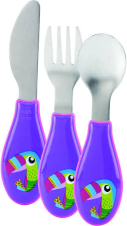 Nuby Besteck Lila Toucan