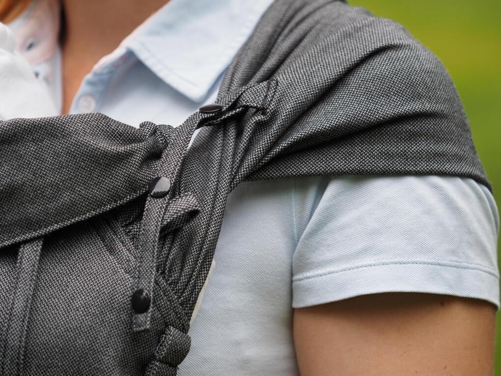 Storchenwiege WrapBabyCarrier graphit