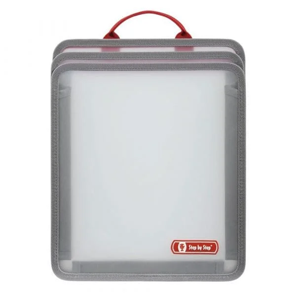 Step by Step Faltbare Heftbox Grau 