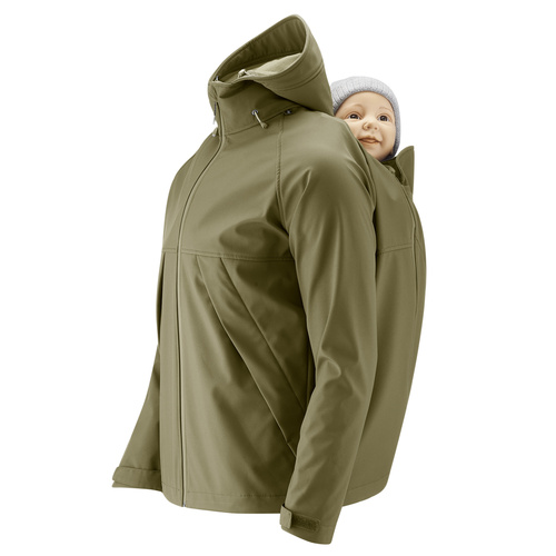 mamalila Softshell-Tragejacke für Männer Allrounder khaki S mamalila Softshell-Tragejacke für Männer Allrounder khaki S