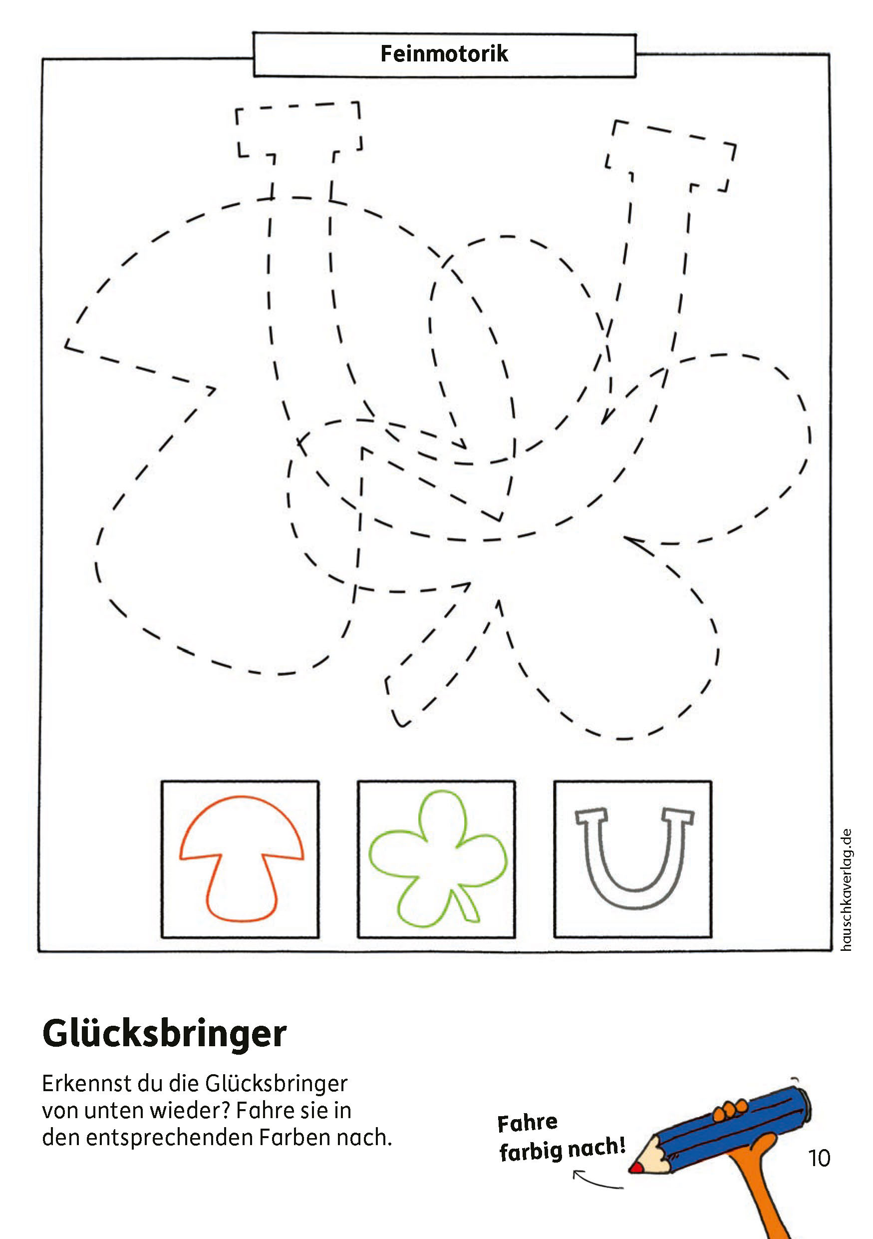 Hauschkaverlag Kindergartenblock ab 4 Jahre Rätselspaß, Konzentration und Logik