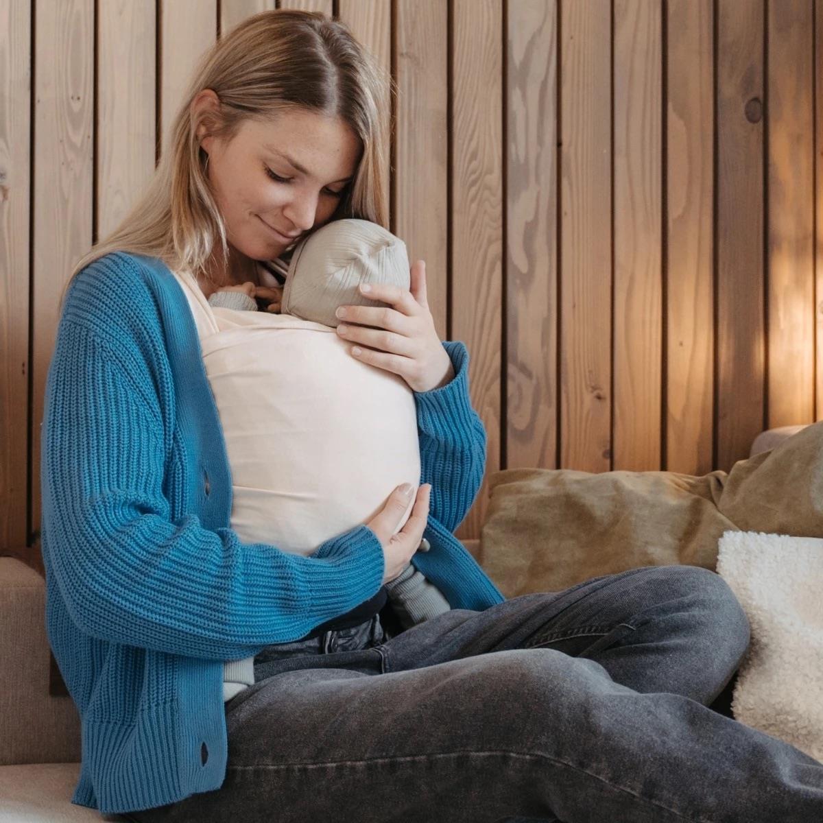 Hoppediz elastisches Tragetuch Creme