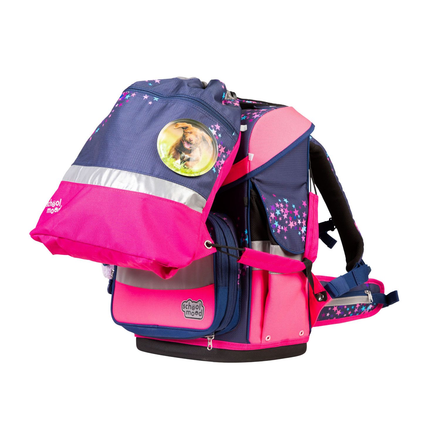 School-Mood Timeless Pro Schulranzen-Set 2025 7-tlg. Leni (Hund) School-Mood Timeless Pro Schulranzen-Set 2025 7-tlg. Leni (Hund)