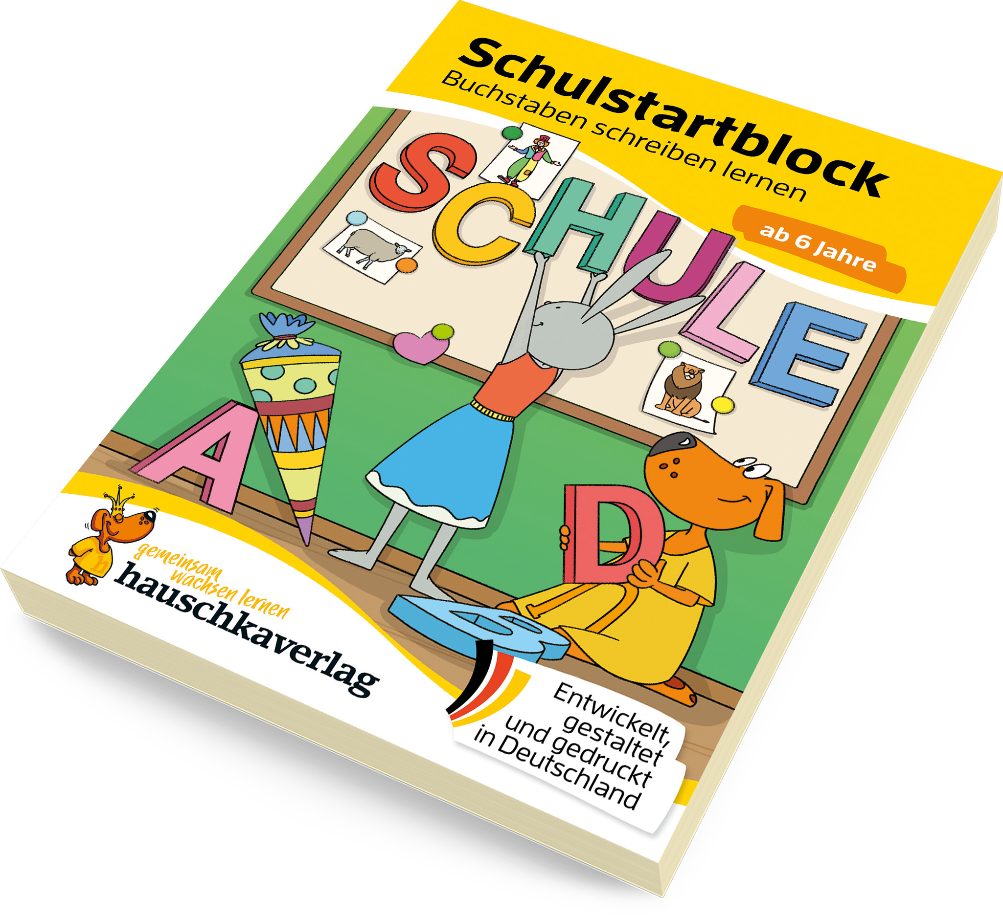 Hauschkaverlag Schulstart-Block ab 6 Jahre Buchstaben schreiben lernen