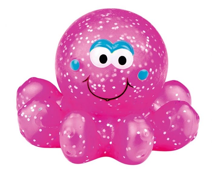 moses Leuchtender Glitzerkraken für die Badewanne pink