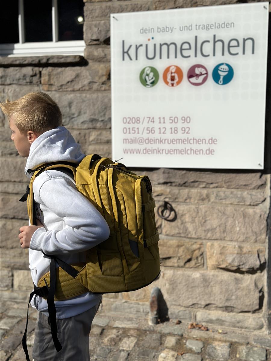 satch Pack Schulrucksack Retro Honey SET satch Pack Schulrucksack Retro Honey SET