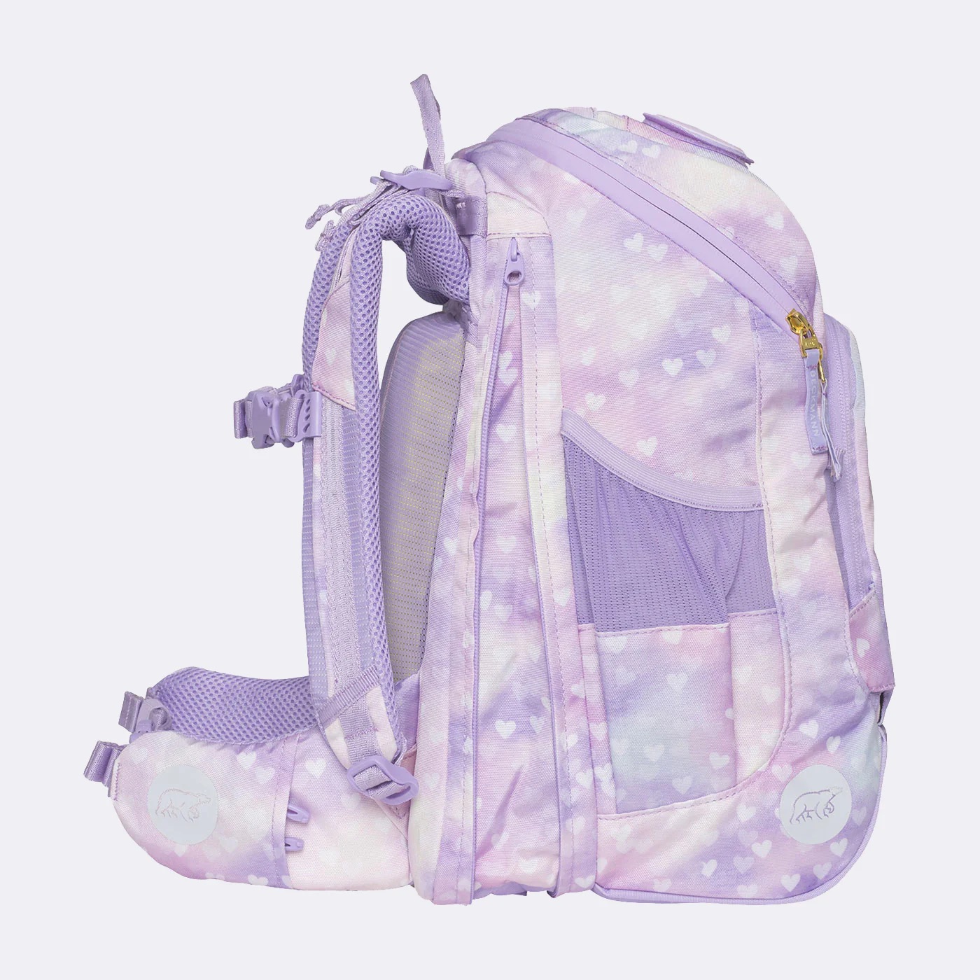 Beckmann Schulrucksack-Set Active Air FLX 6-teilig Unicorn Princess Purple