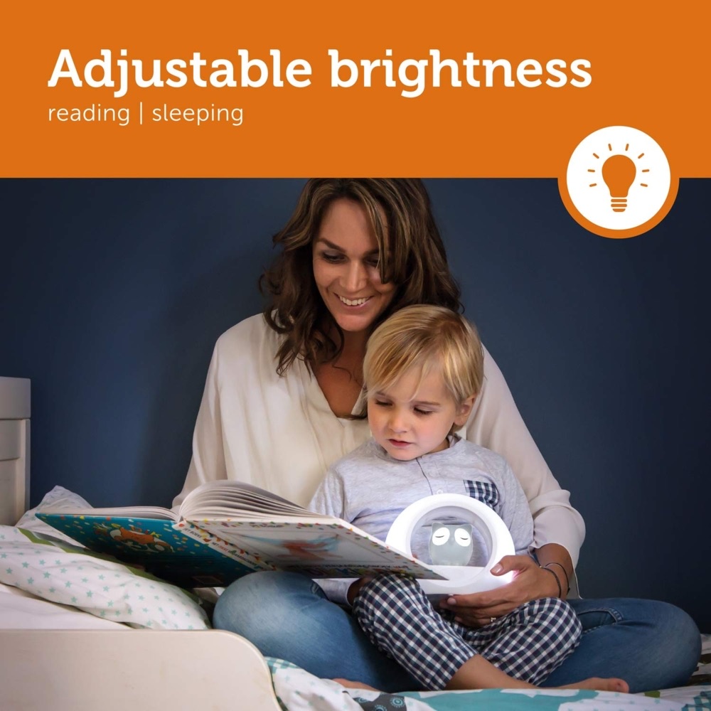 ZAZU Nachtlicht Lou die Eule weiß/ grau