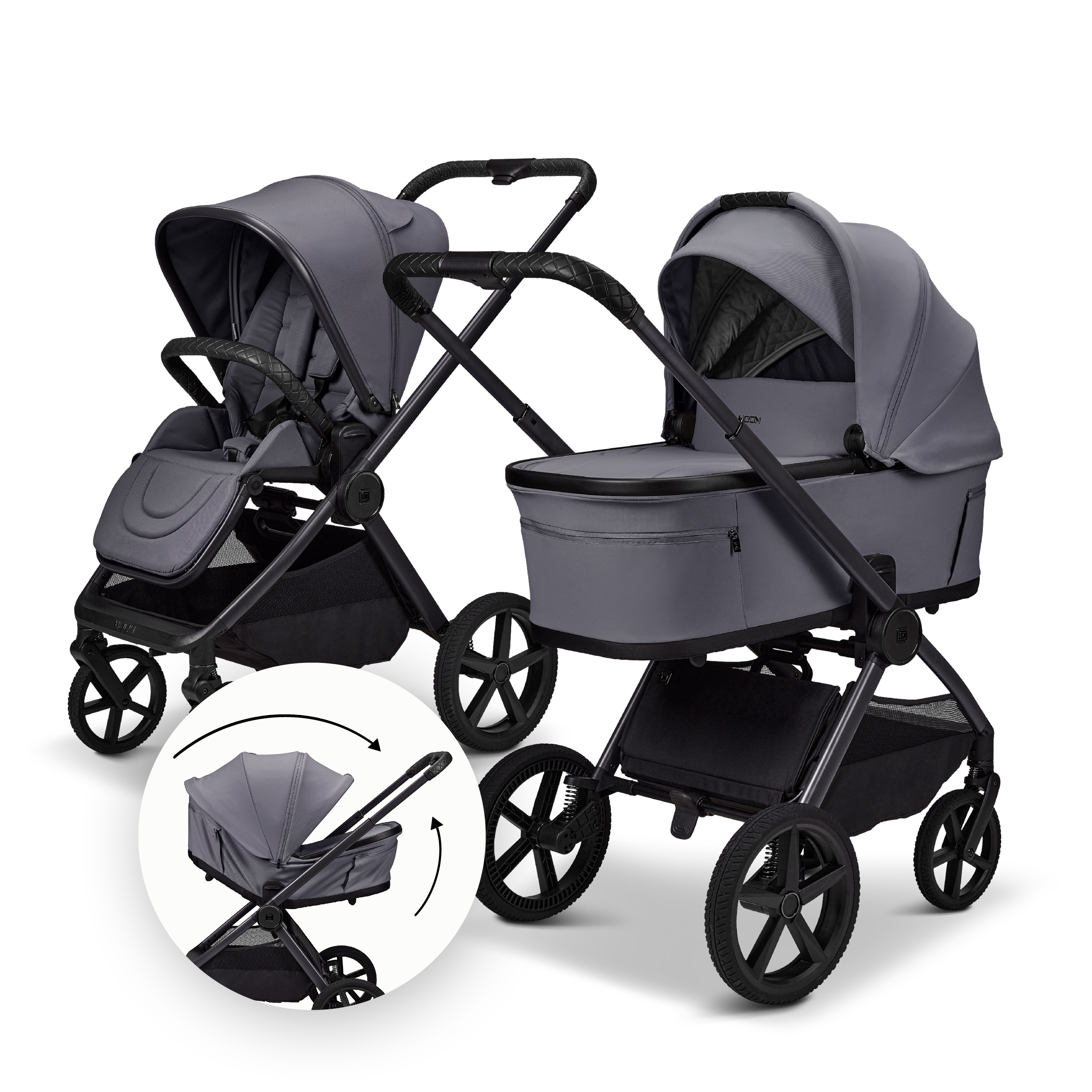 Moon GIO 2.0 Fold Kinderwagen-Set graphite Moon GIO 2.0 Fold Kinderwagen-Set graphite