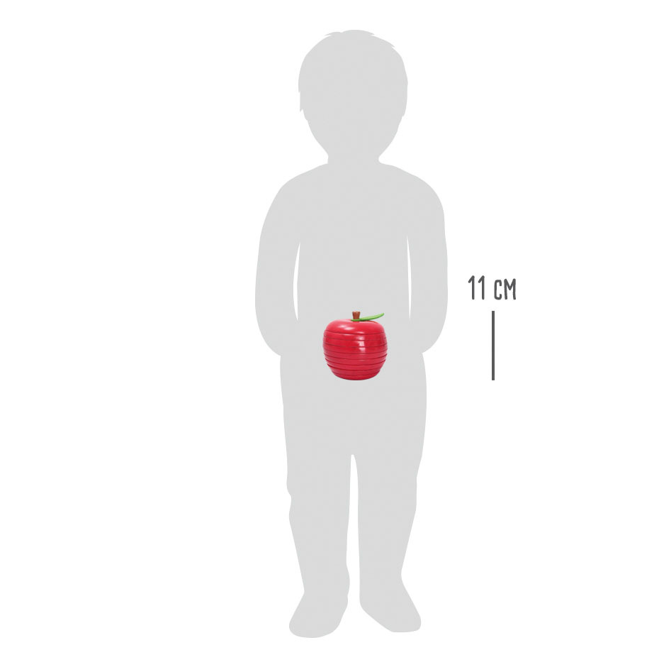 small foot Lernspiel Logisteck Apfel Rot