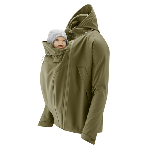 mamalila Softshell-Tragejacke für Männer Allrounder khaki S mamalila Softshell-Tragejacke für Männer Allrounder khaki S