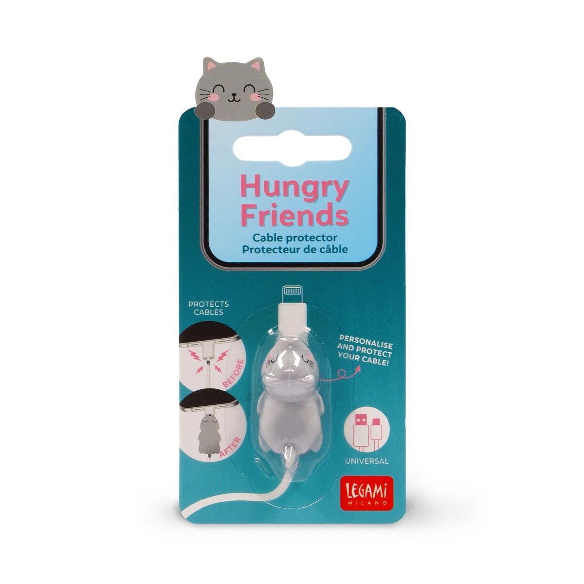 Legami Kabelschutz - Hungry Friends Kitty