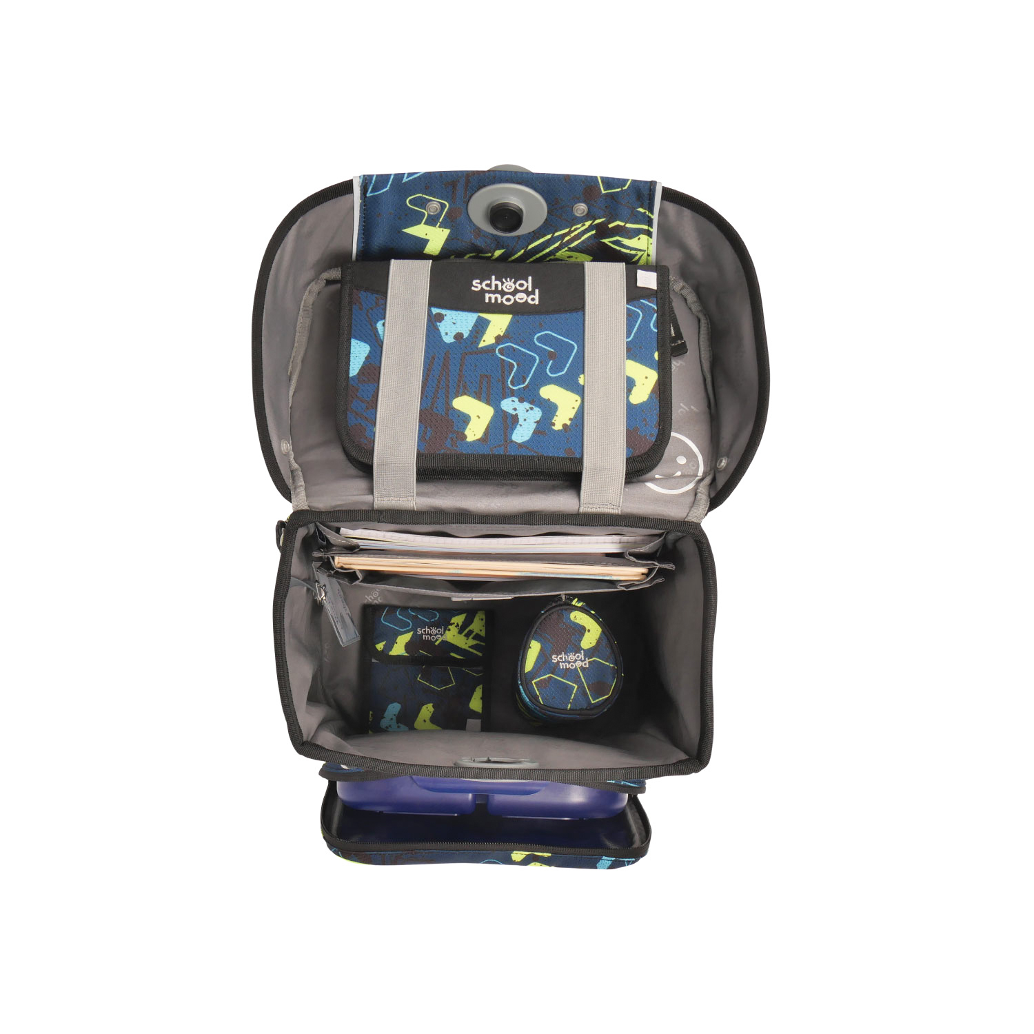 School-Mood Champion Pro Schulranzen-Set 2025/2026 Elias (Rennwagen)