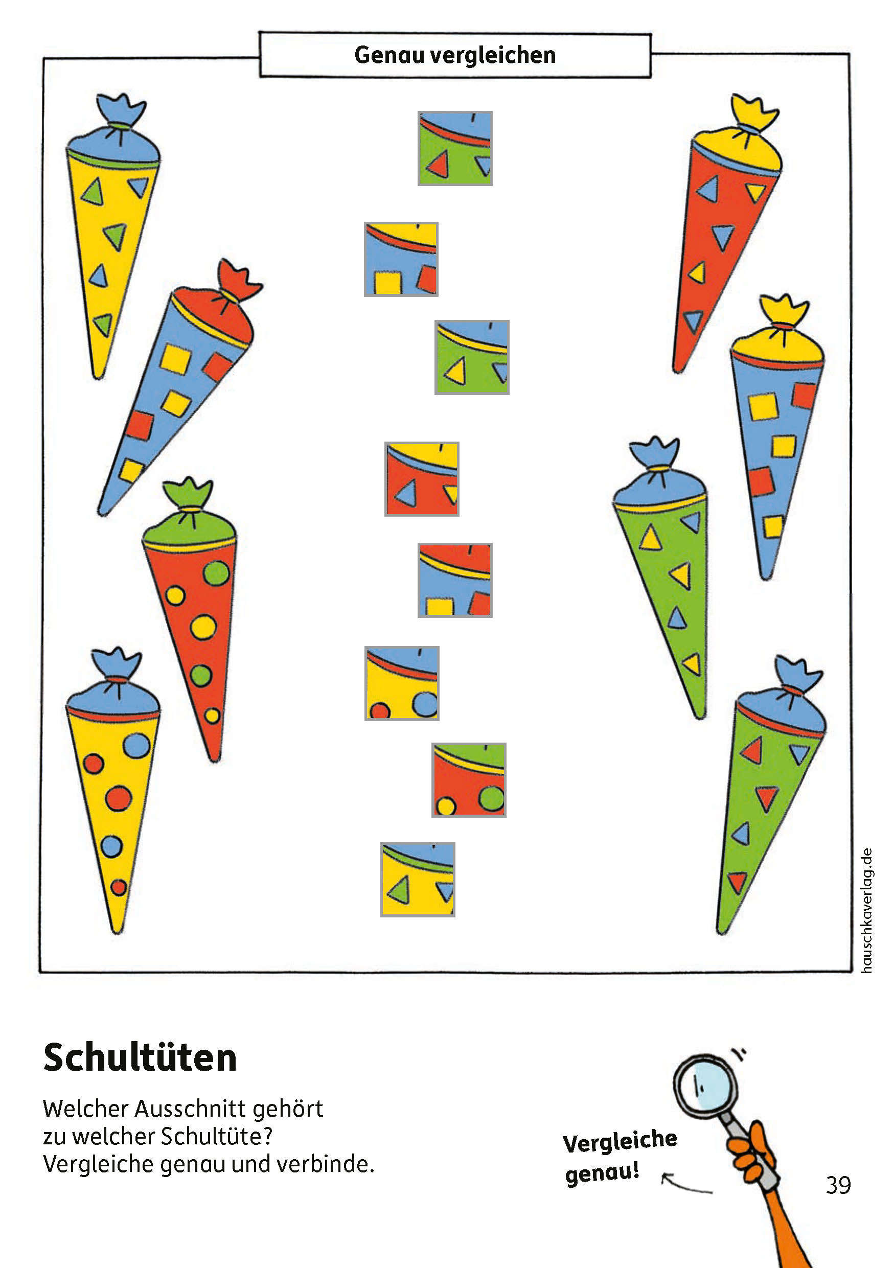 Hauschkaverlag Schulstart-Block ab 6 Jahre Kunterbunte Übungen zum Schulanfang