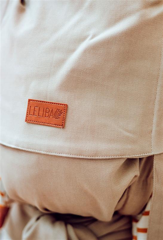 LELIBA Tai Babytrage mit Polster Leaf Gobi